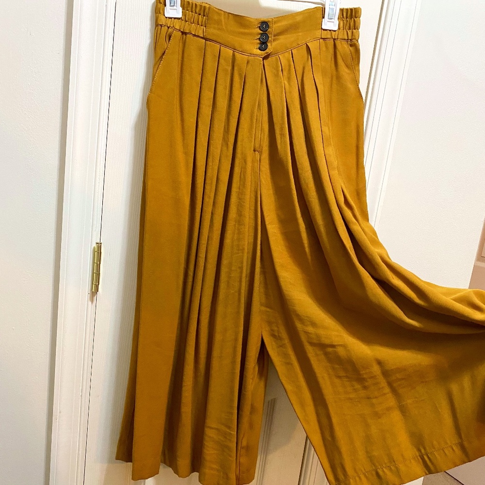 FRNCH Yellow Culottes - size M